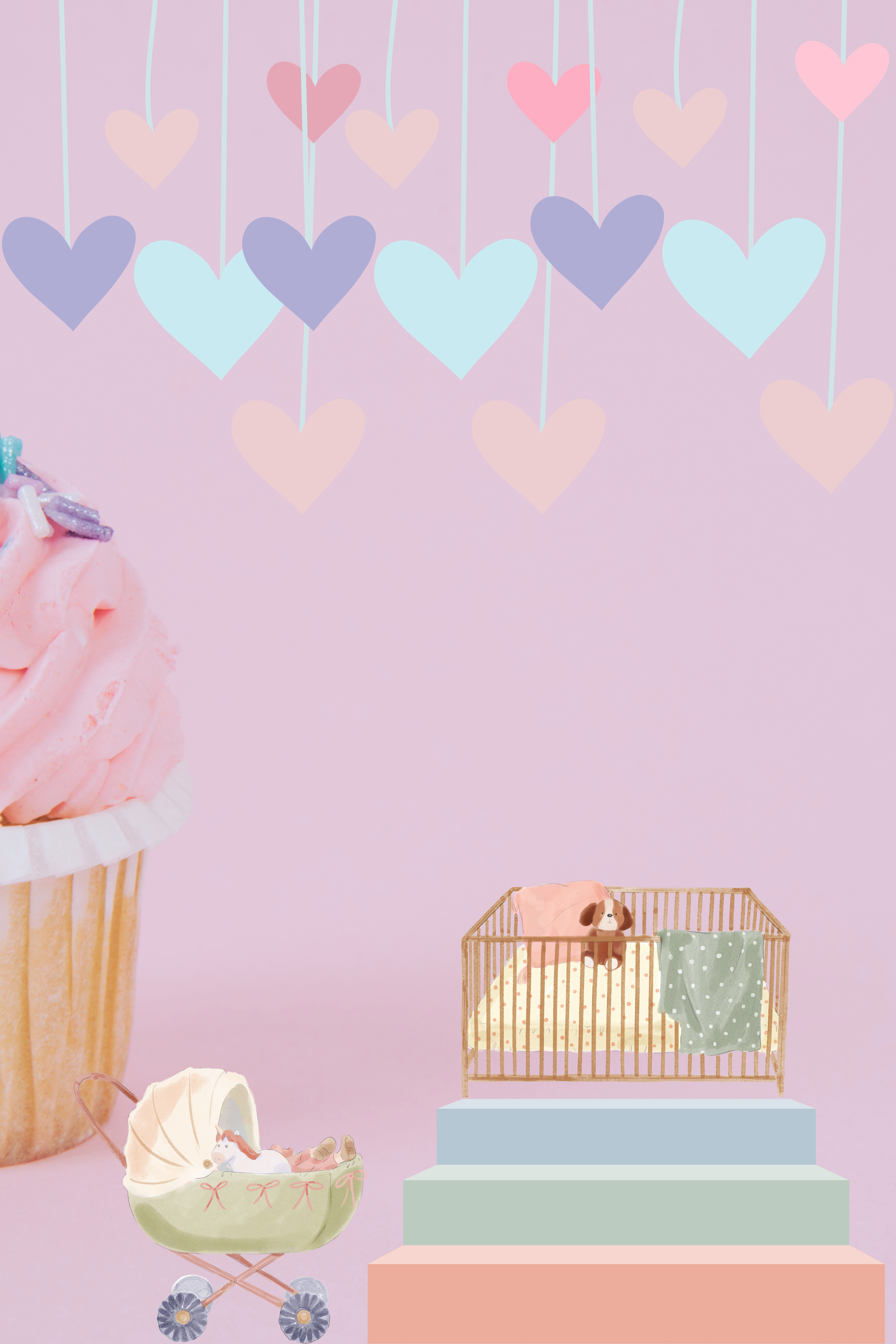 Pastel Nursery Wall Art Set of 7 | Cute Baby Room Prints | Soft & Dreamy Decor