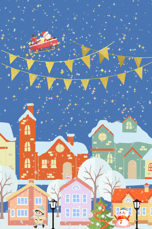 Magical Christmas Wonderland Wall Art – 3 Piece Set | santa art |Winter Holiday  |  Christmas Decor