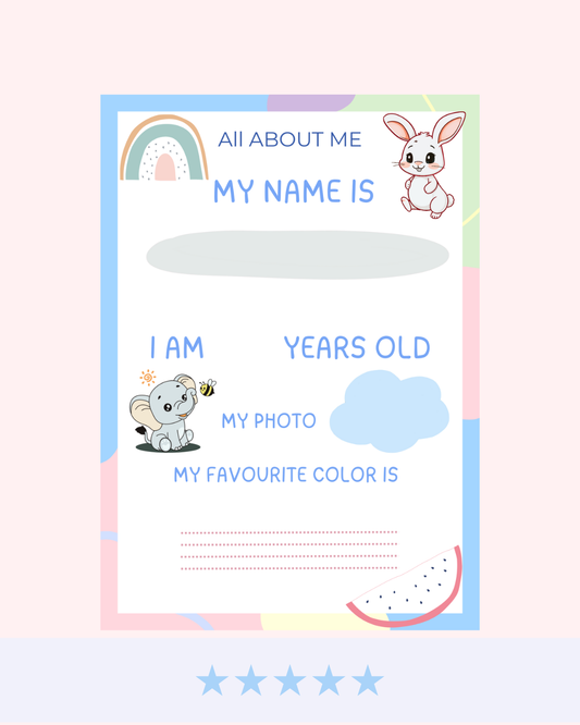 🌈 Montessori Busy Book – All-in-One Early Learning Activity Book