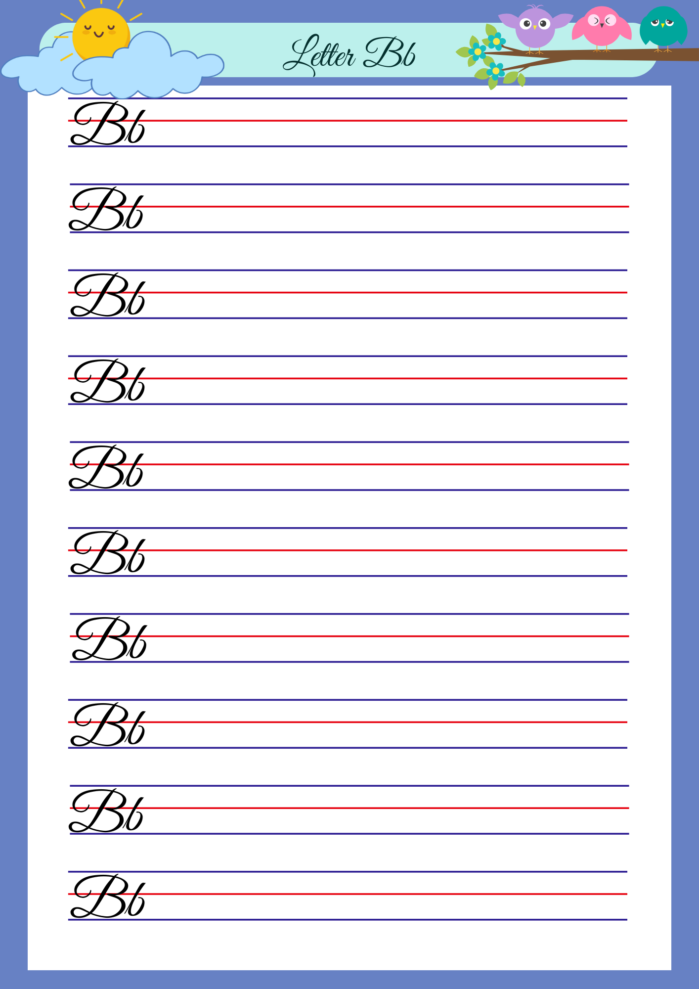 Cursive Writing Practice Book for Kids: A–Z Alphabet Tracing