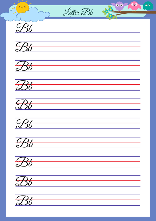 Cursive Writing Practice Book for Kids: A–Z Alphabet Tracing