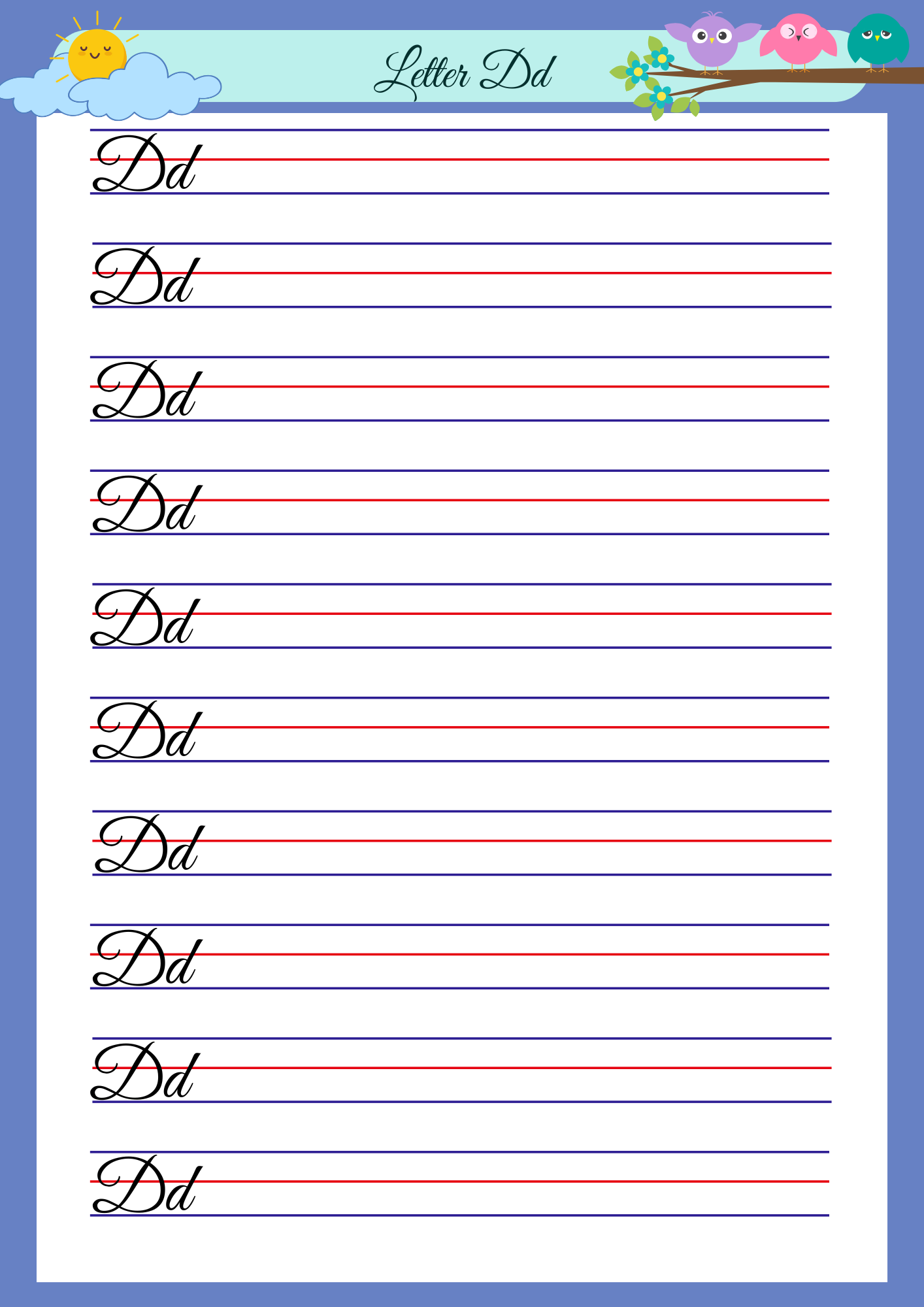 Cursive Writing Practice Book for Kids: A–Z Alphabet Tracing