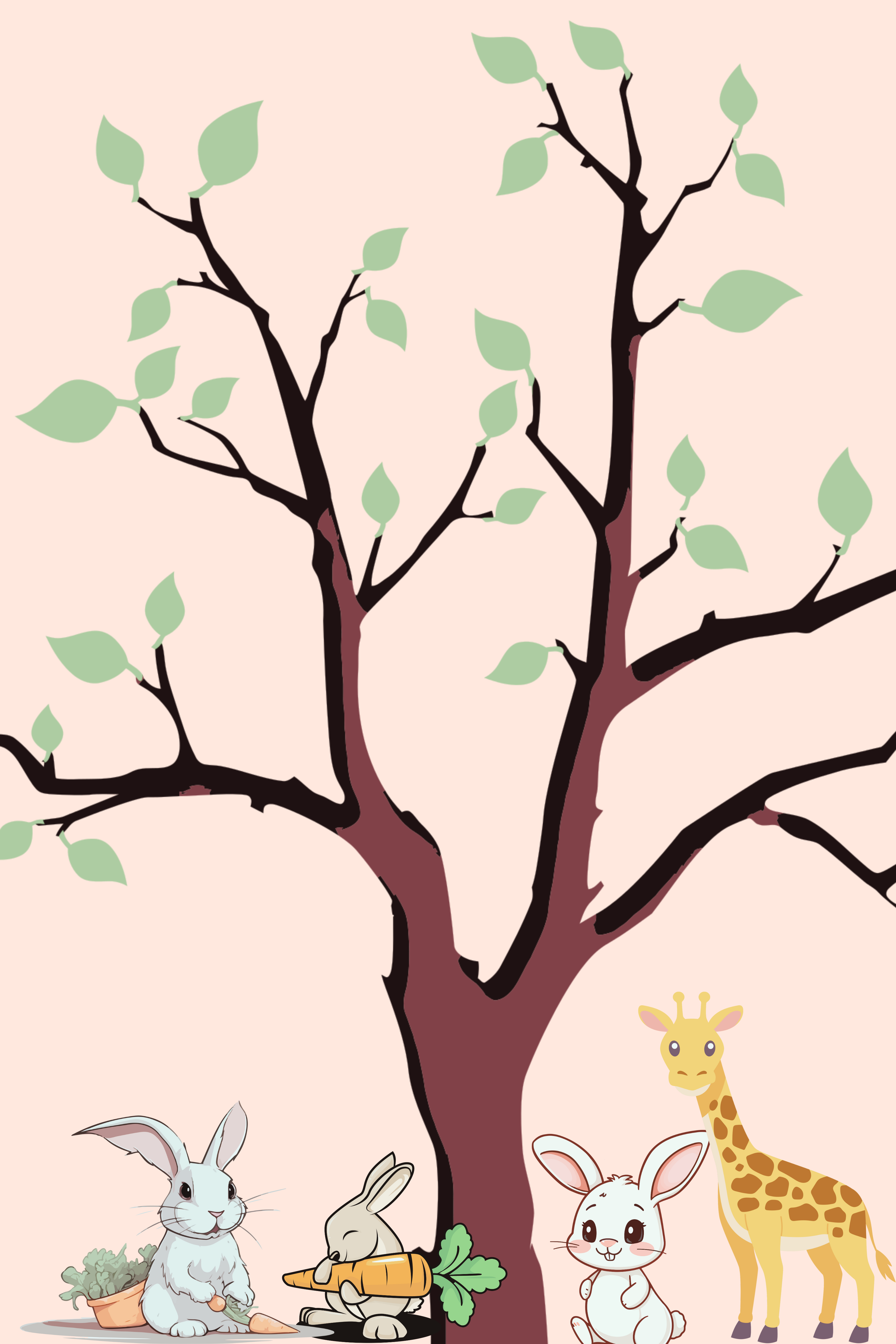 Cute Nursery Animal Wall Art Set – 13 Pieces | Jungle, Safari & Farm Animals | Printable Digital Art | Multiple Sizes Included