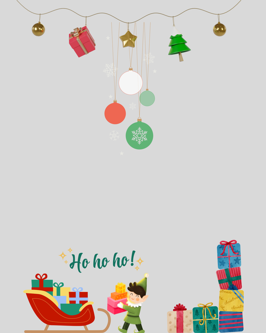 Set of 6 Christmas Wall Art Prints | Festive Holiday & Winter Decor | Santa, Trees & Snow Scenes