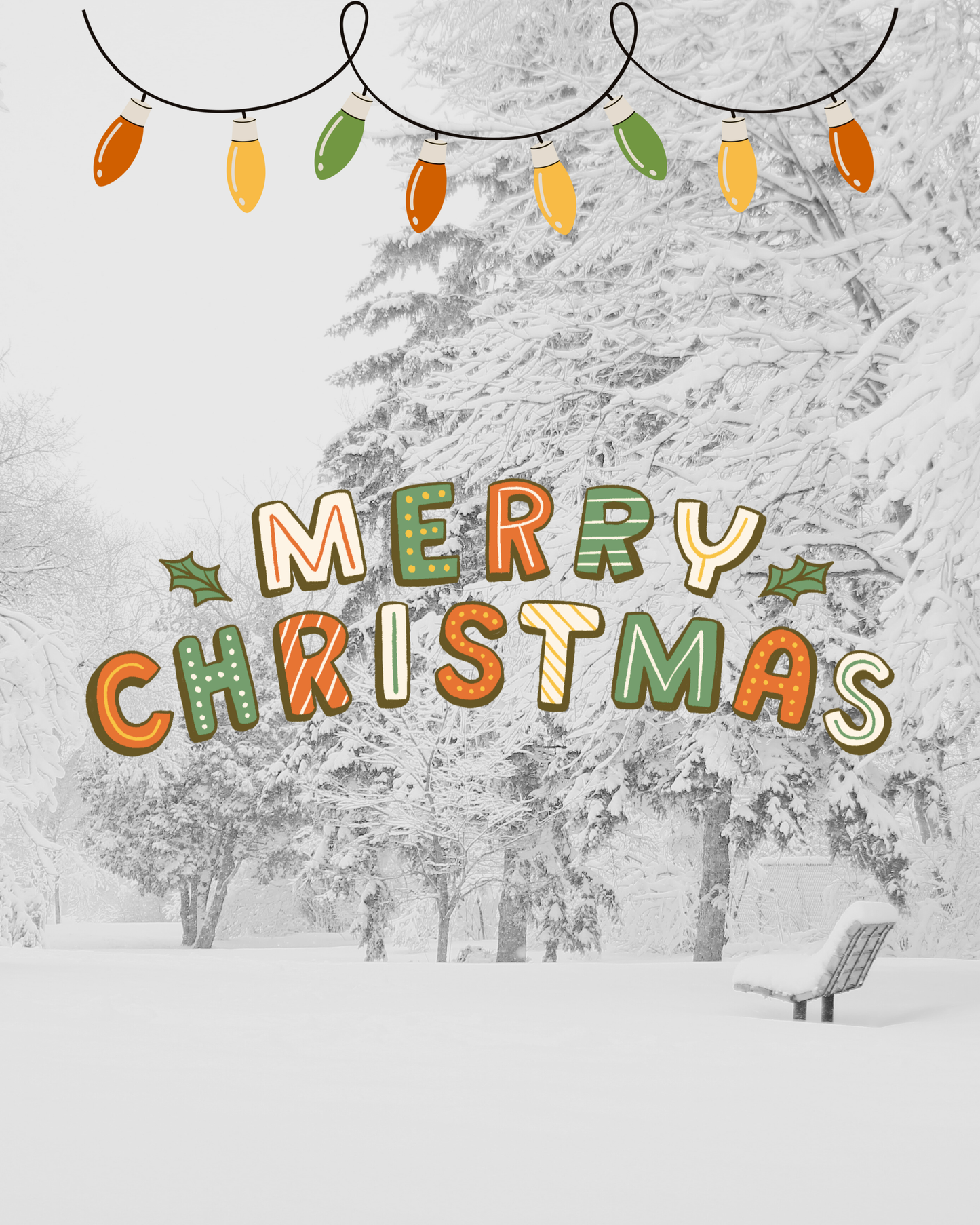 Set of 6 Christmas Wall Art Prints | Festive Holiday & Winter Decor | Santa, Trees & Snow Scenes