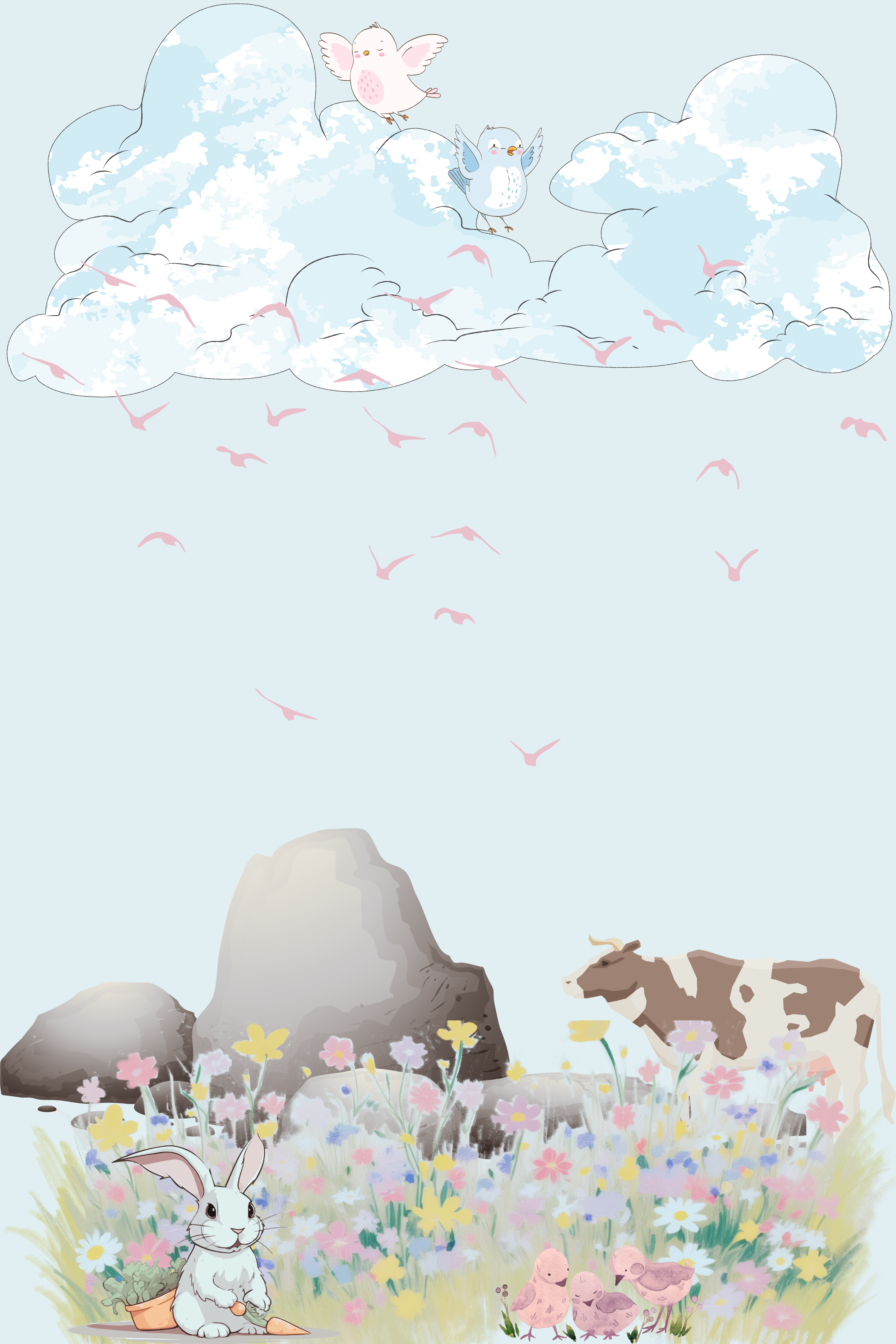 Cute Nursery Animal Wall Art Set – 13 Pieces | Jungle, Safari & Farm Animals | Printable Digital Art | Multiple Sizes Included