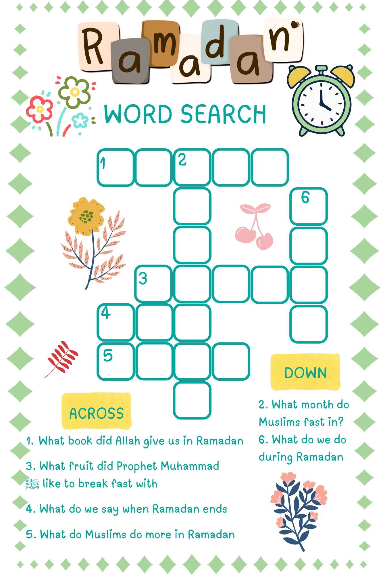 Ramadan Learning & Activity Planner for Kids