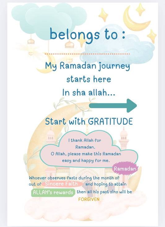 RAMADAN PLANNER FOR KIDS