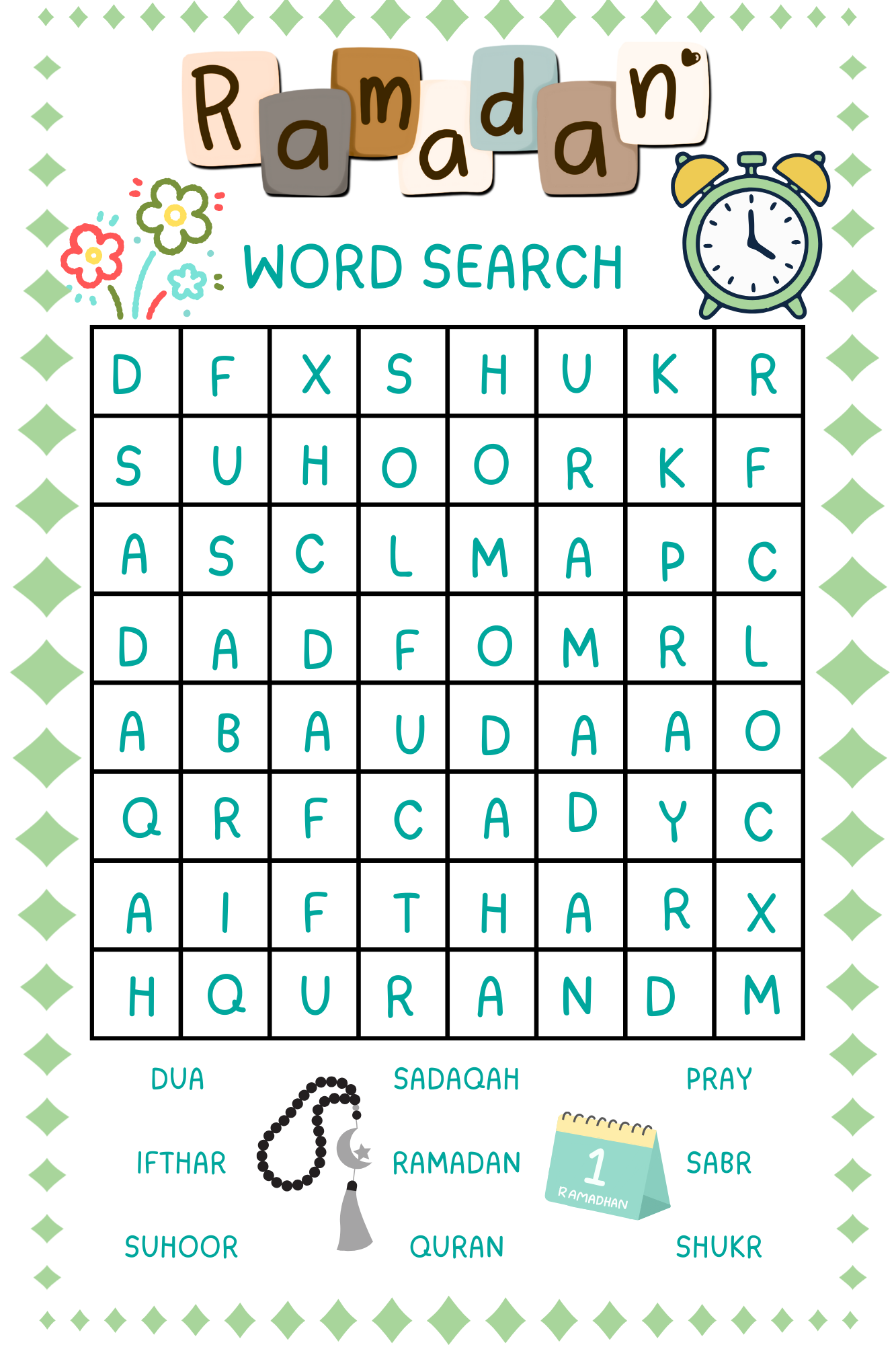 Ramadan Learning & Activity Planner for Kids